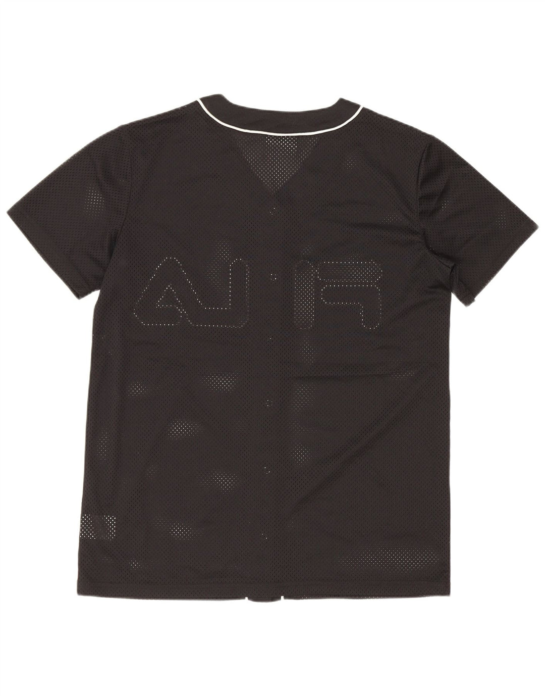 Fila Womens Grafisk Oversized Jersey Top UK 6 XS Sort Polyester