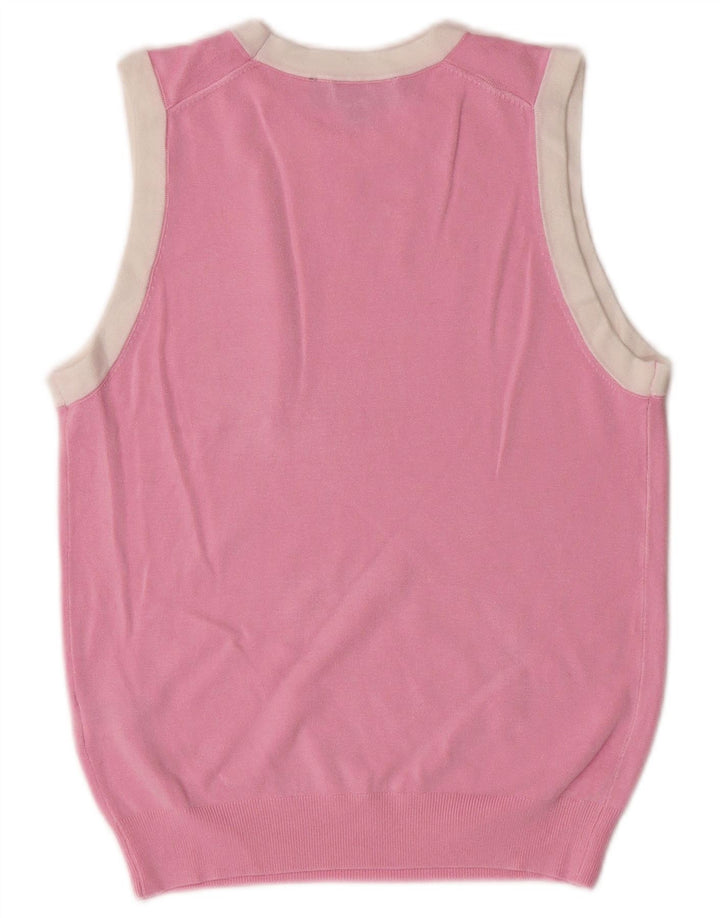 Zara Womens Crop Vest Tank Top UK 10 Small Pink