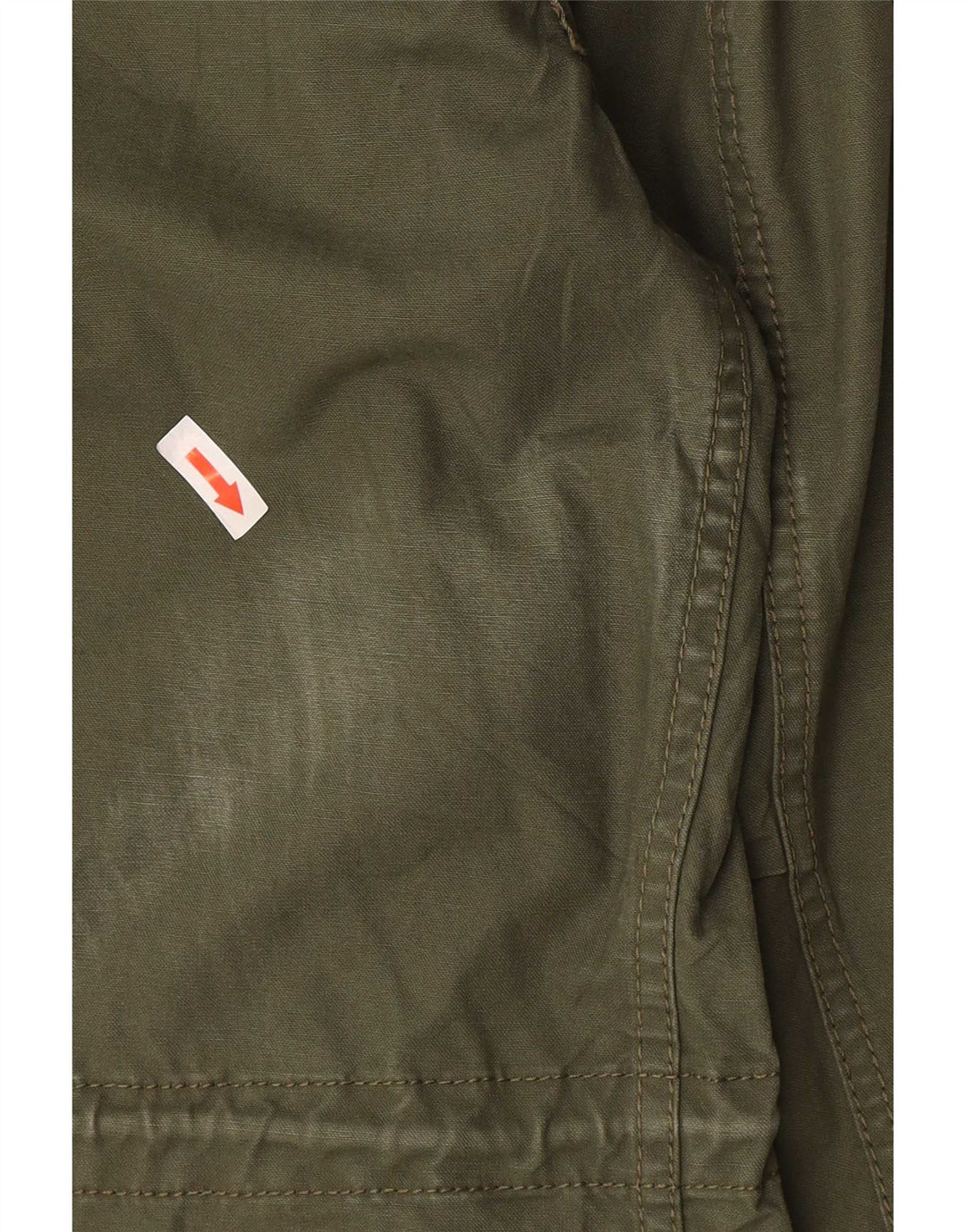 Zara Herre Hooded Parka Jacket UK 40 Large Khaki
