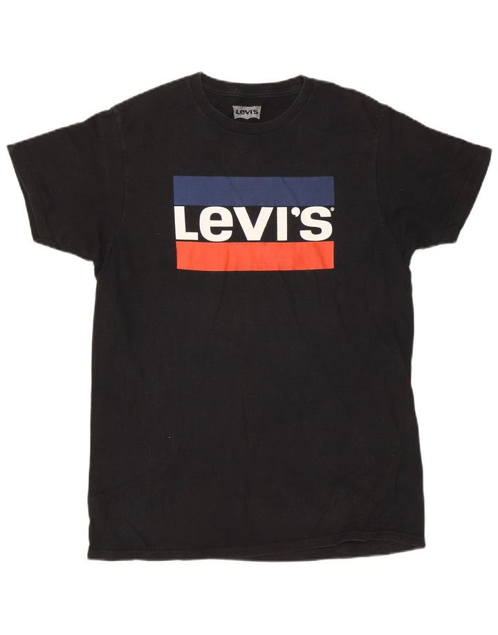 Levi's Herre grafisk T-shirt Top Medium Sort