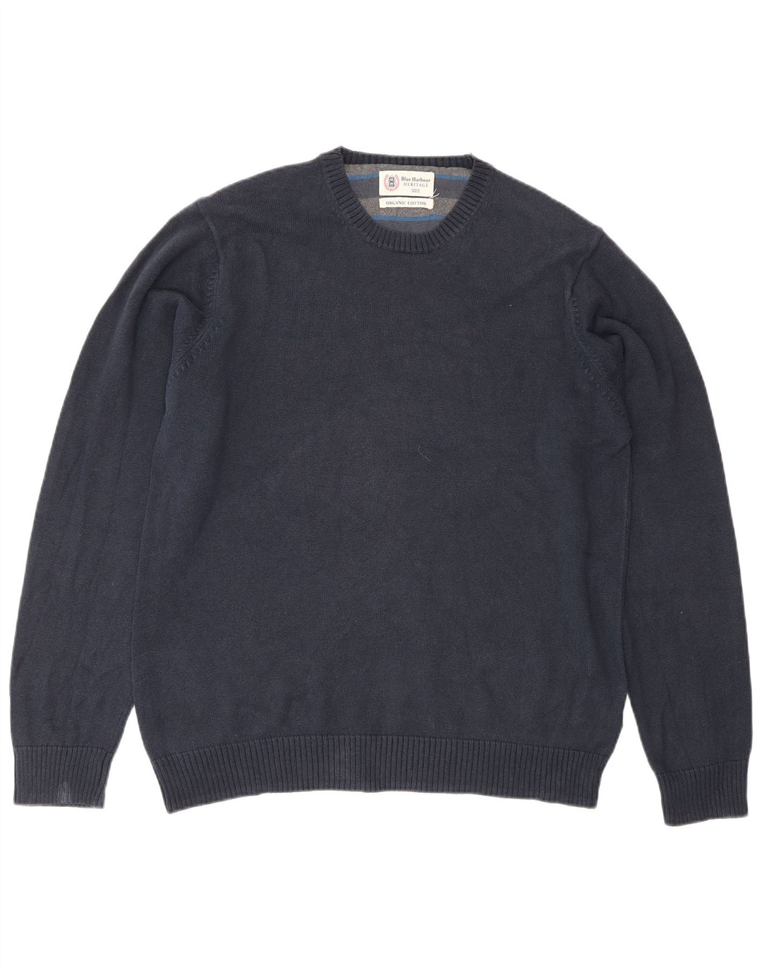 Marks & Spencer Herre sweater med rund hals, medium marineblå bomuld