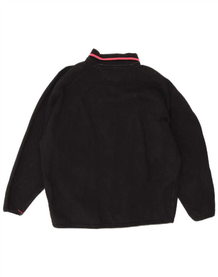 BEDSTE FIRMA Dame Oversized Grafisk Sweatshirt Jumper UK 16 Large Black