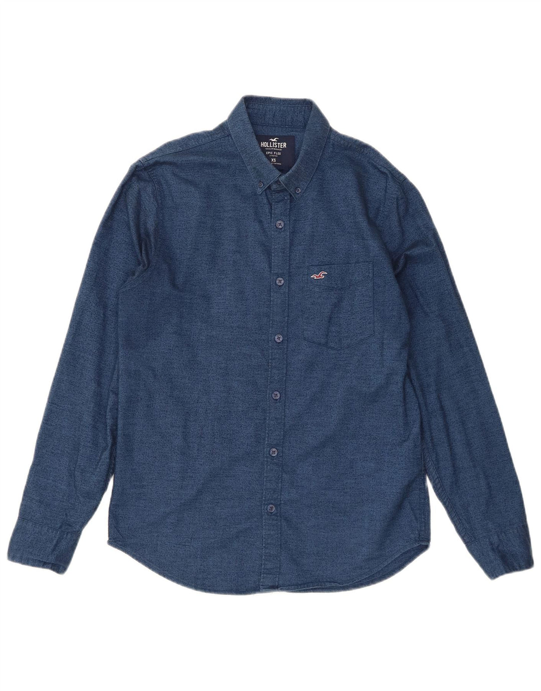 Hollister herreskjorte XS marineblå bomuld