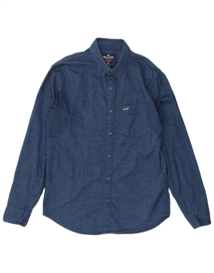 Hollister herreskjorte XS marineblå bomuld