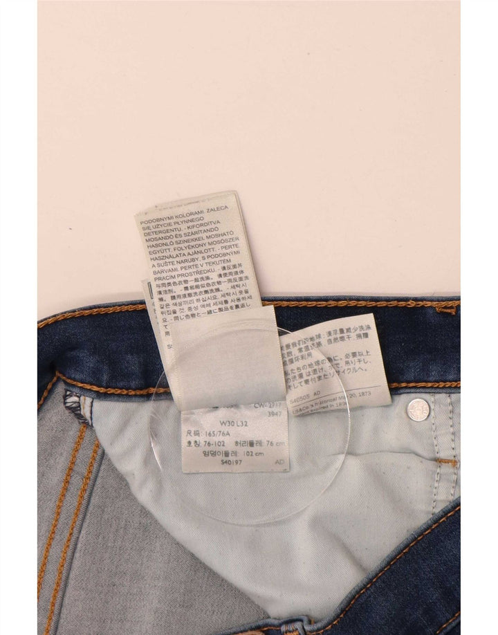 Levi's Dame 314 Shaping Straight Jeans W30 L31 Blå Bomuld