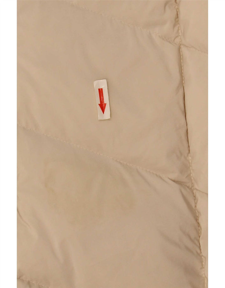 MOTIVI Polstret frakke med hætte til kvinder UK 12 Medium Beige Polyester