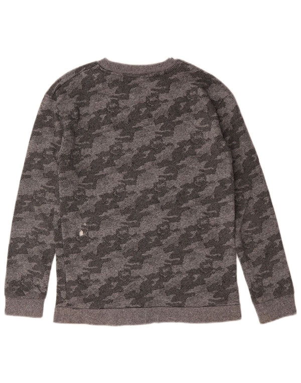 Marks & Spencer Boys Sweatshirt Jumper 12-13 år Grå Camouflage Bomuld