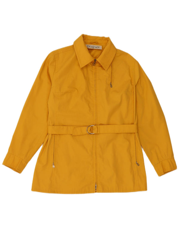 Bogner Womens Utility Jacket UK 12 Medium Yellow Cotton