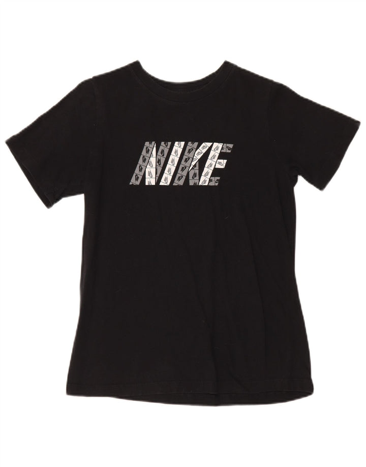 Nike Grafisk T-shirt top til kvinder DK 14 Stor Sort