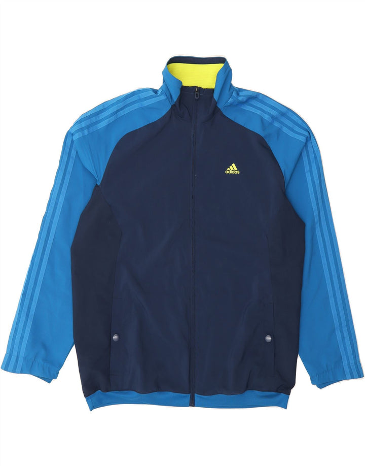 ADIDAS Mens Climacool Tracksuit Top Jacket UK 44/46 Large Navy Blue Vintage Adidas and Second-Hand Adidas from Messina Hembry 