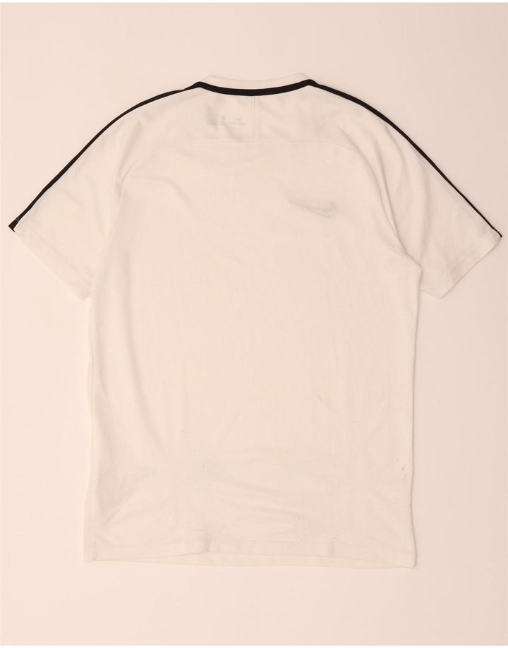 Nike Herre Dri Fit T-shirt Top Stor hvid Colourblock Polyester
