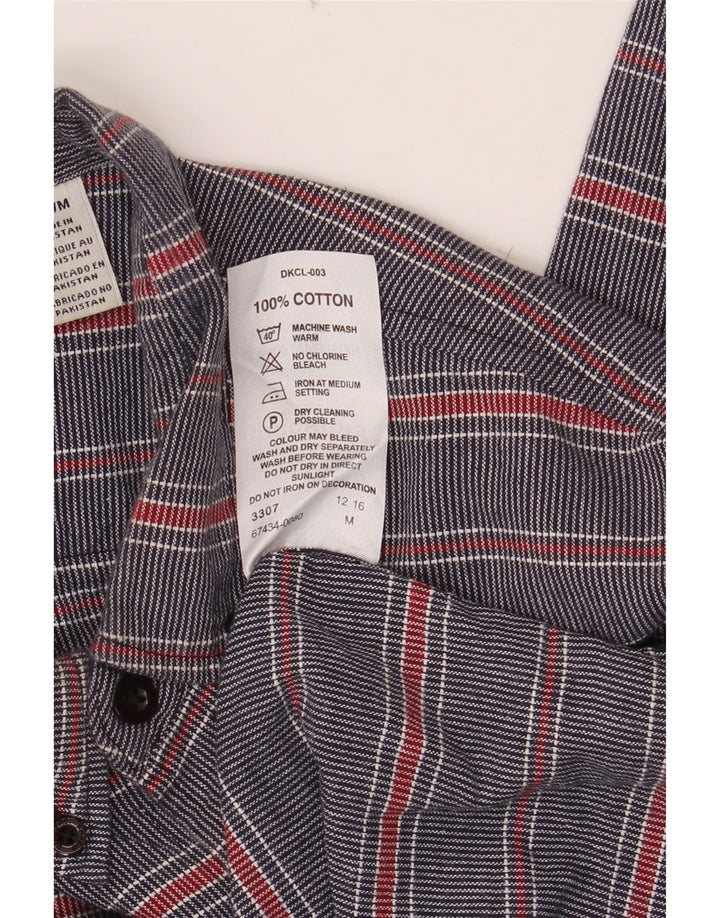 DOCKERS Herreskjorte Medium Navyblå stribet bomuld