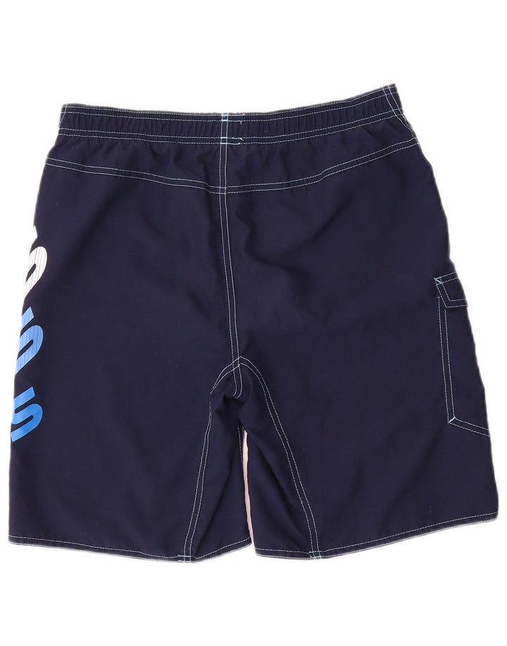 Adidas drenge grafiske svømmeshorts 13-14 år marineblå polyester