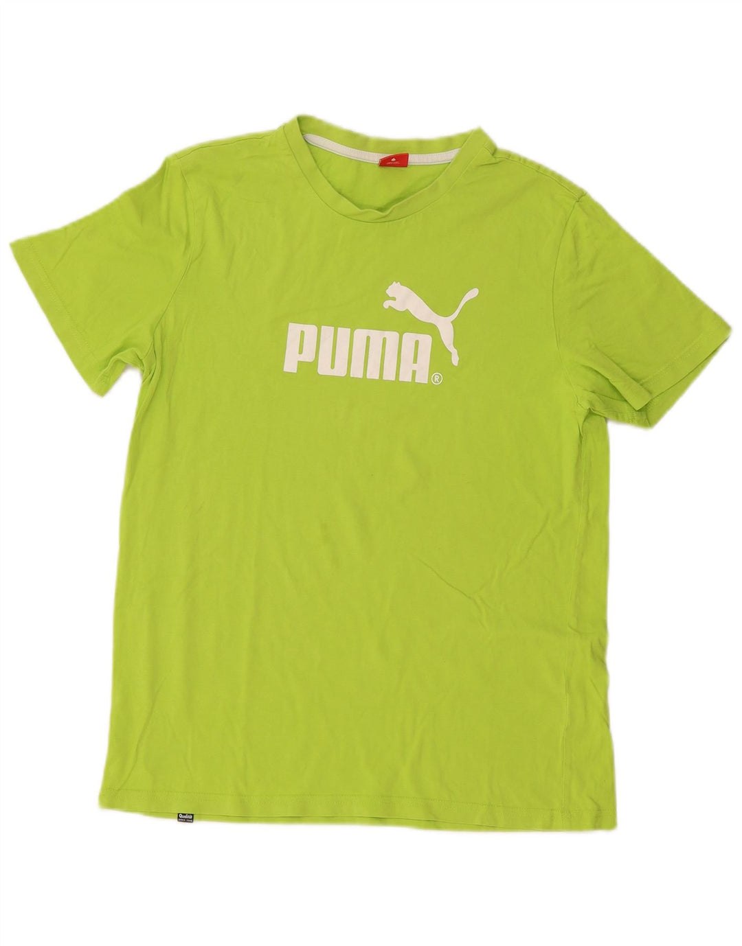 PUMA piger grafisk t-shirt top 15-16 år grøn bomuld