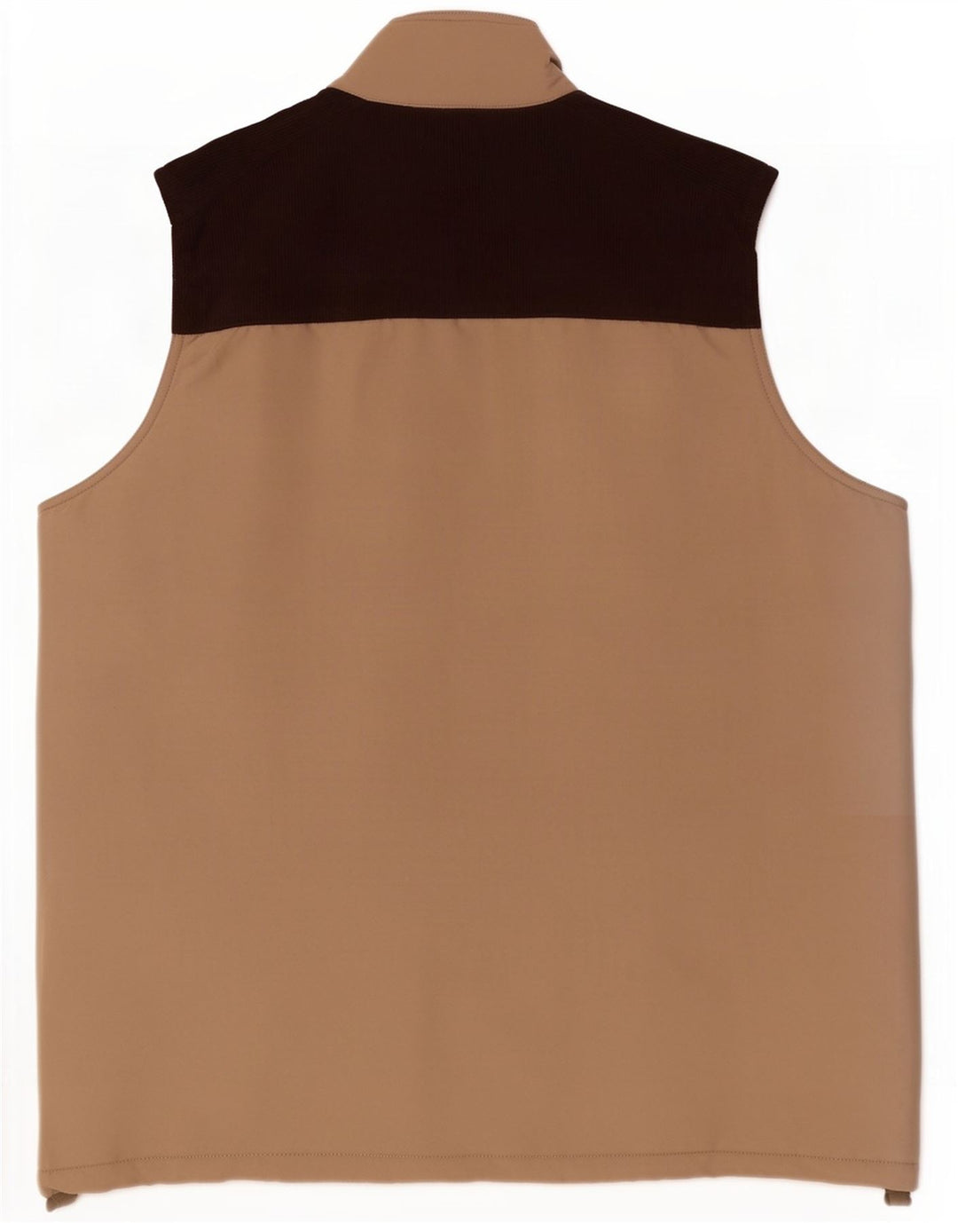 Cotton Traders Herre Utility Gilet UK 40 Large Beige Colourblock Polyester