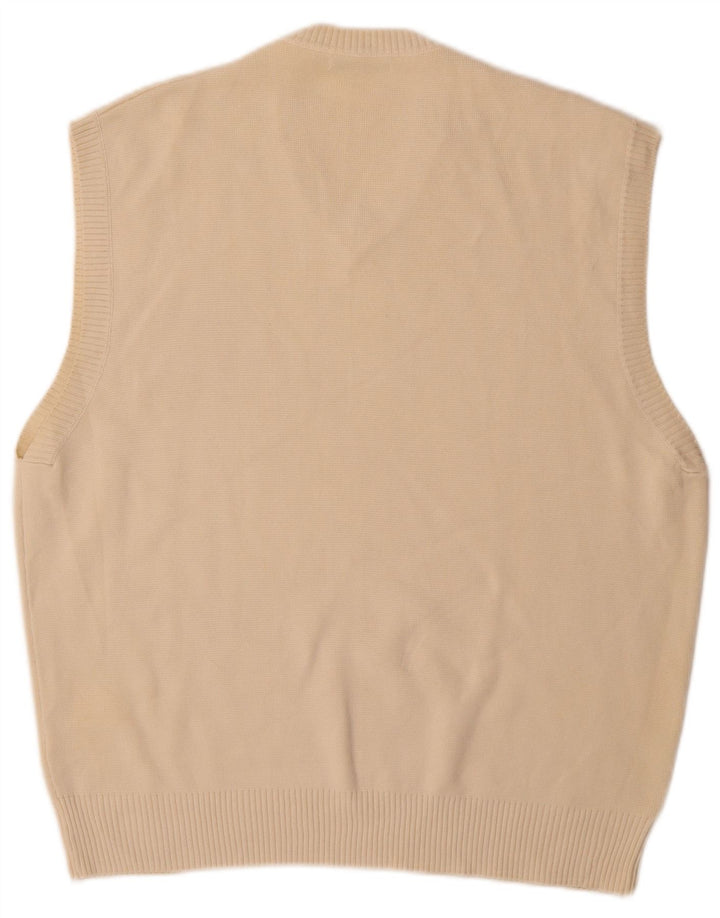Zara Herrevest Tank Top Stor Beige Bomuld