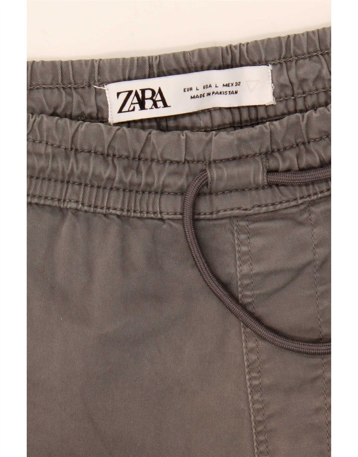 Zara Joggers Chinobukser til kvinder Large W32 L27 Grå