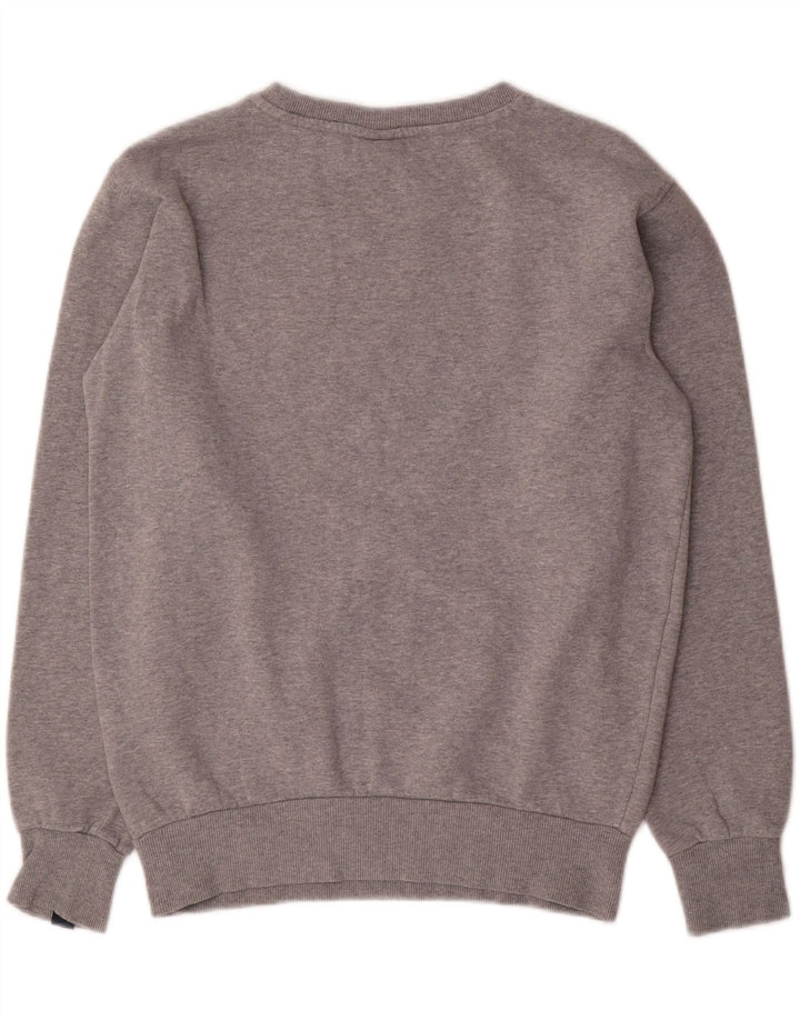 Ellesse Dame Grafisk Oversized Sweatshirt Jumper UK 8 Lille Grå Bomuld