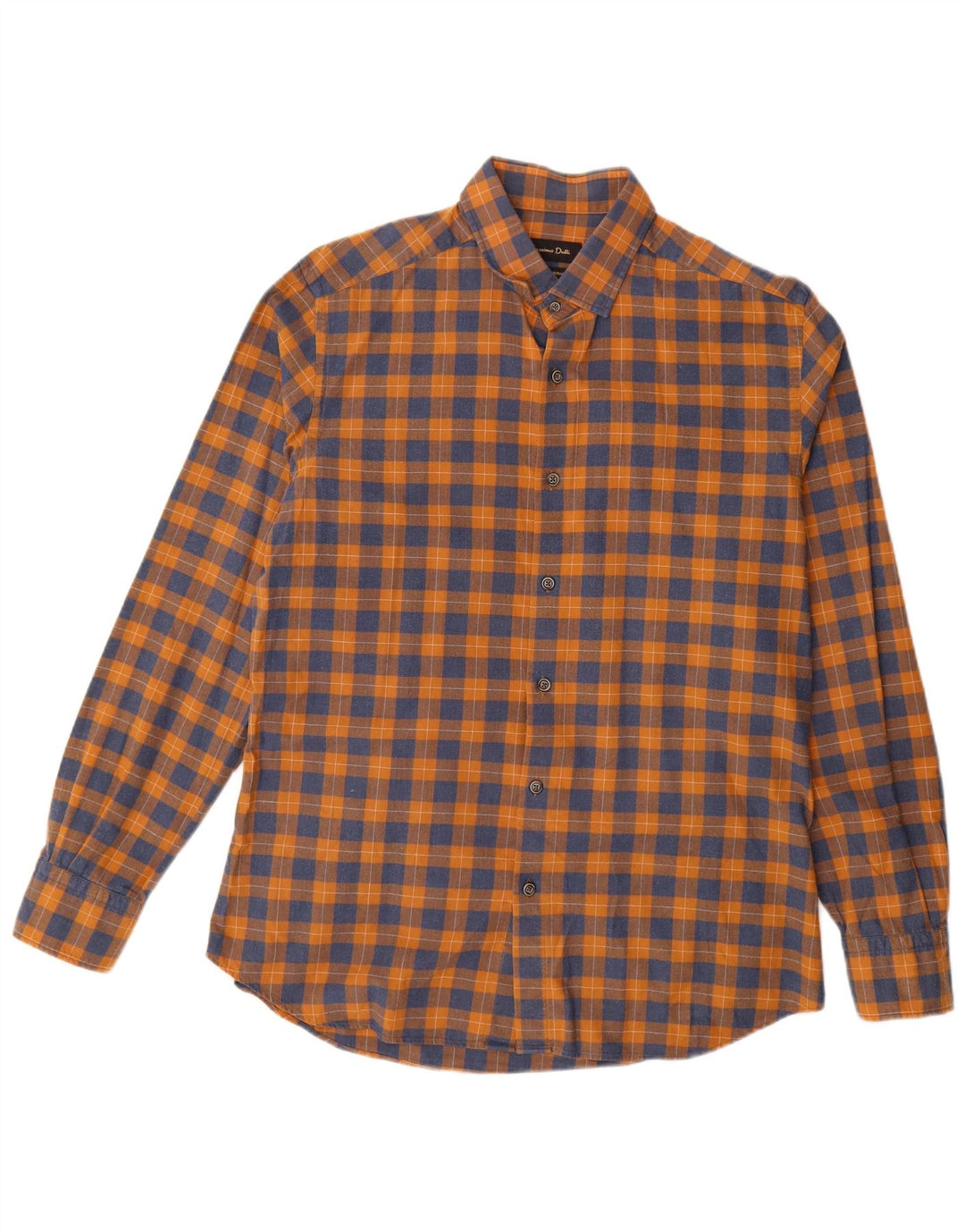 Massimo Dutti Herre Flanelskjorte Stor Orange Ternet
