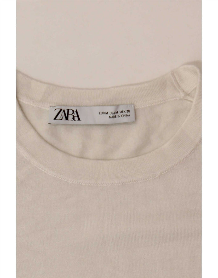 Zara Dame sweater med rund hals DK 12 Medium White