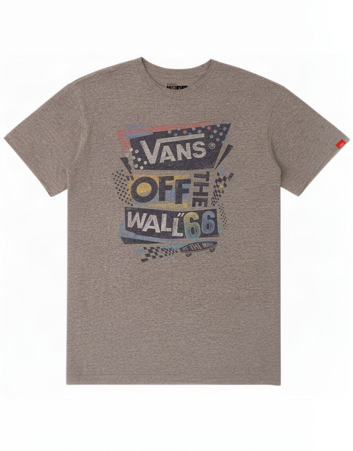 Vans Herre grafisk T-shirt Top mellemgrå bomuld