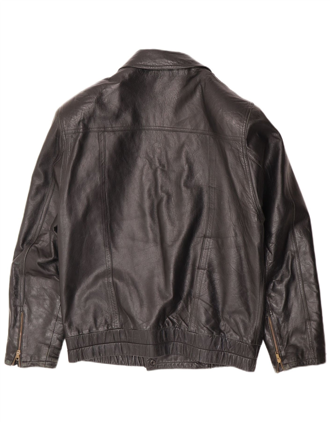 Vintage herre læderjakke UK 36 Lille sort læder
