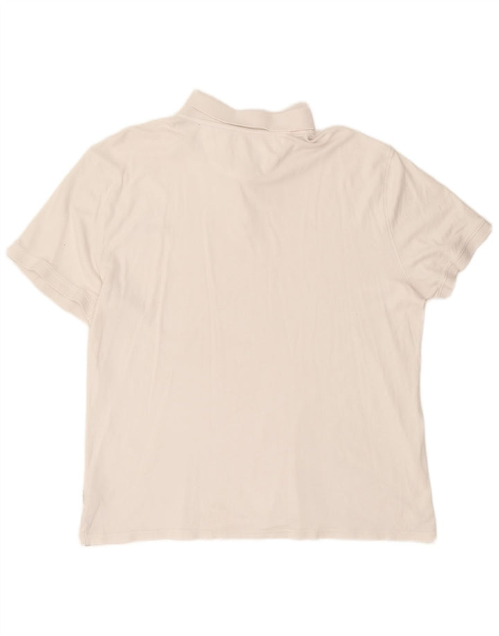 Calvin Klein herre poloshirt 2XL hvid bomuld