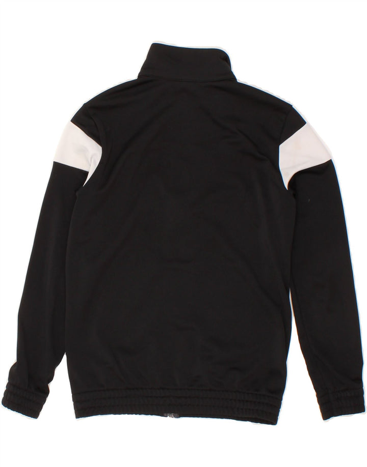 ADIDAS Boys Tracksuit Top Jacket 9-10 Years Black Colourblock Polyester Vintage Adidas and Second-Hand Adidas from Messina Hembry 