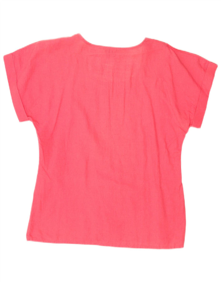 Max Mara Dame Bluse Top UK 12 Medium Pink