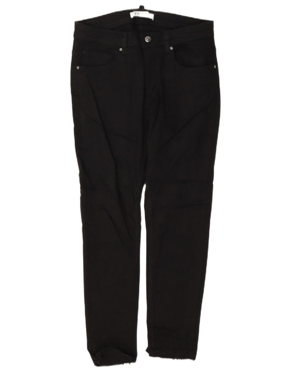 Zara Herre Slim Jeans EU 38 Small W30 L25 Sort Bomuld