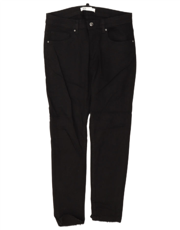 Zara Herre Slim Jeans EU 38 Small W30 L25 Sort Bomuld