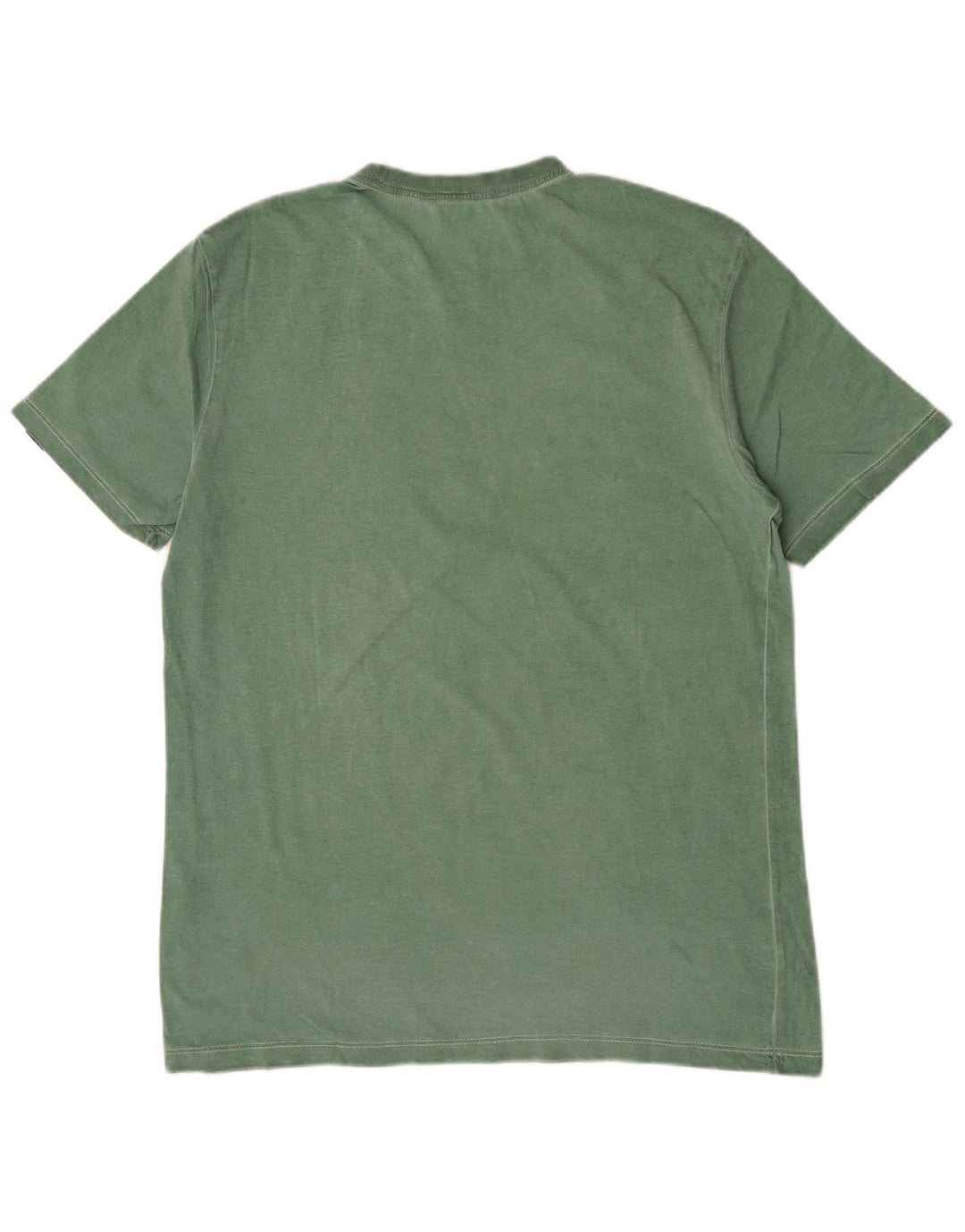 Gas Herre grafisk T-shirt top mellemgrøn bomuld