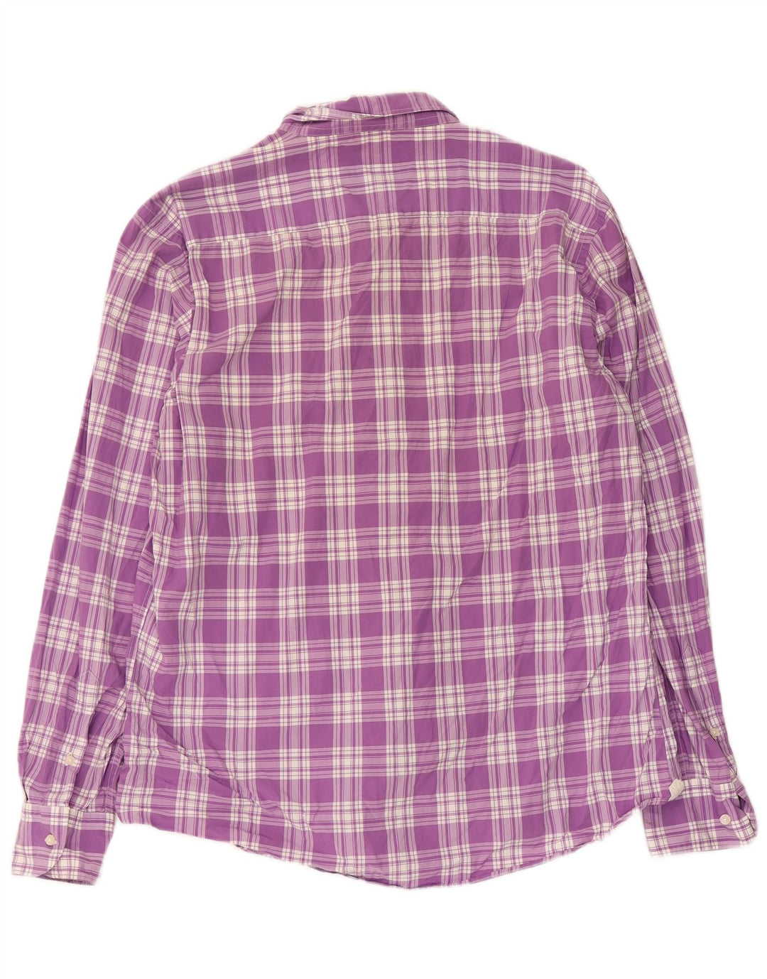 Massimo Dutti Herre Casual Fit skjorte XL lilla ternet