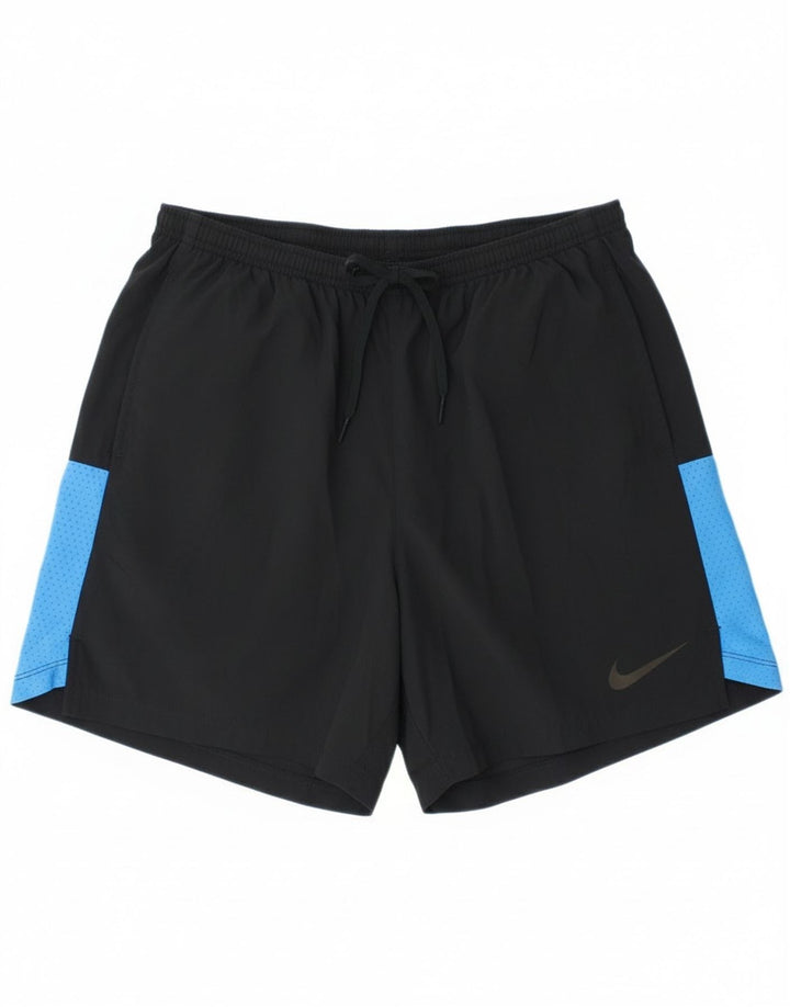 Nike Herre Dri Fit sportsshorts store sorte Colourblock Polyester