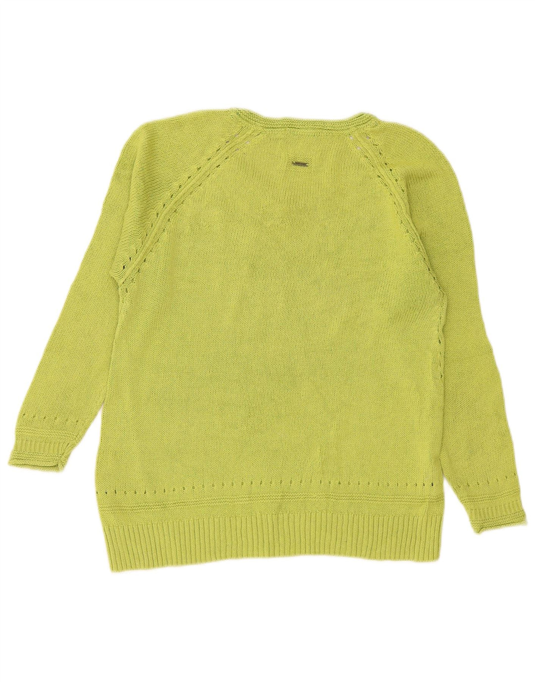 White Stuff Dame V-hals sweater UK 8 Lille grøn bomuld