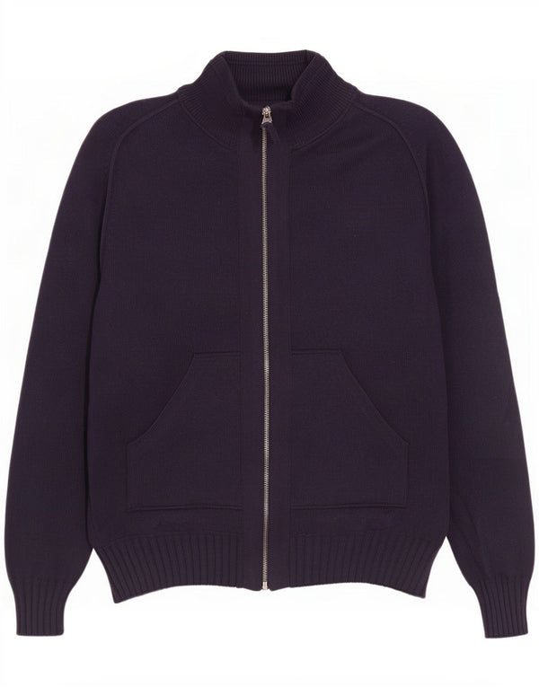 Napapijri Herre Geographic Full Zip Cardigan Sweater Small Navy Blue