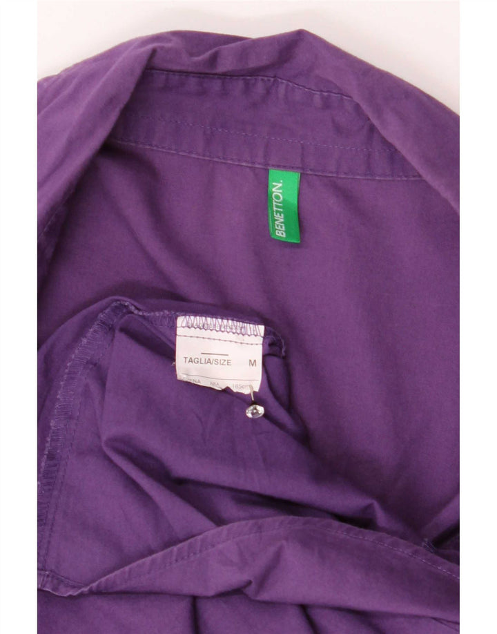 Benetton Dame Pullover Shirt UK 12 Medium Purple