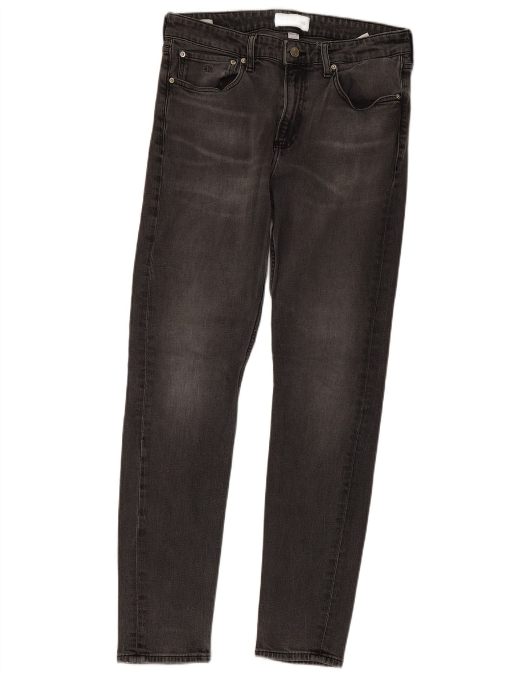Calvin Klein Herre Slim Jeans W33 L32 Grå Bomuld