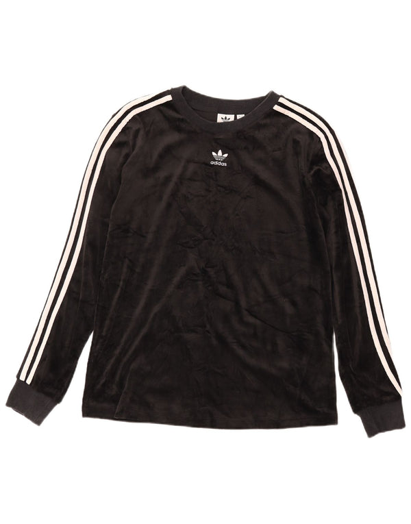 Adidas Dame Top Langærmet UK 12 Medium Sort Polyester