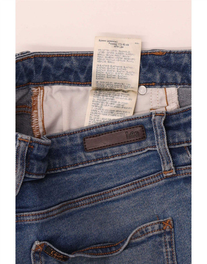 Lee Womens Crop Jeans med brede ben W29 L26 blå bomuld