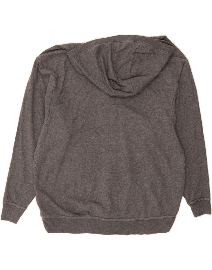 NIKE Womens Oversized Hoodie Jumper UK 10 Small Grey Cotton Vintage Nike and Second-Hand Nike from Messina Hembry 