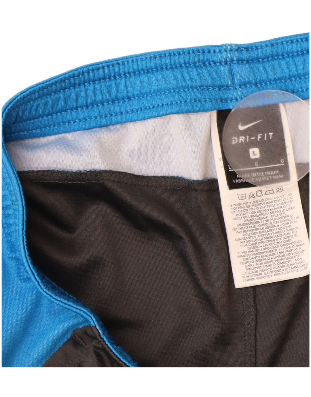 Nike Herre Dri Fit sportsshorts store sorte Colourblock Polyester