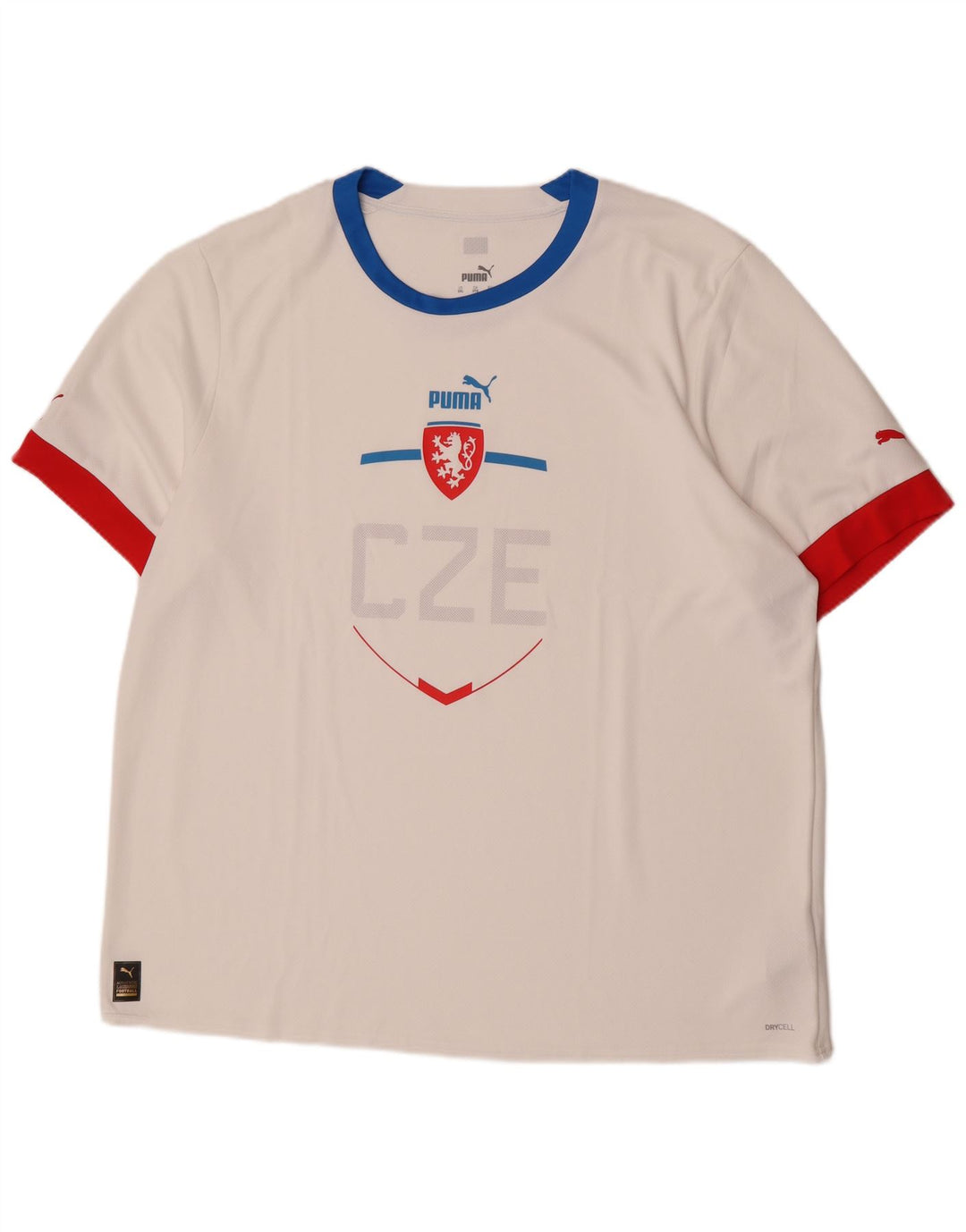 Puma Herre Ferrari Grafisk T-Shirt Top 3XL Hvid Colourblock Polyester