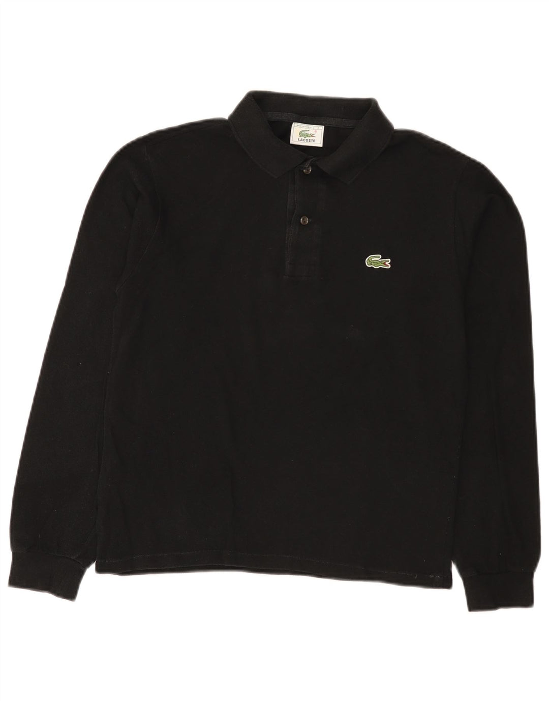 Lacoste Langærmet Polo Shirt til mænd Størrelse 3 Lille Sort
