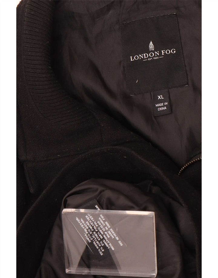 London Fog Herre Bomber Jacket UK 42 XL Sort Uld