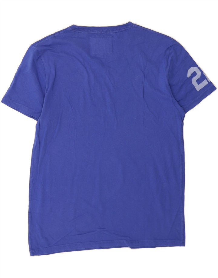SUPERDRY Mens Graphic T-Shirt Top Medium Blue Cotton Vintage Superdry and Second-Hand Superdry from Messina Hembry 