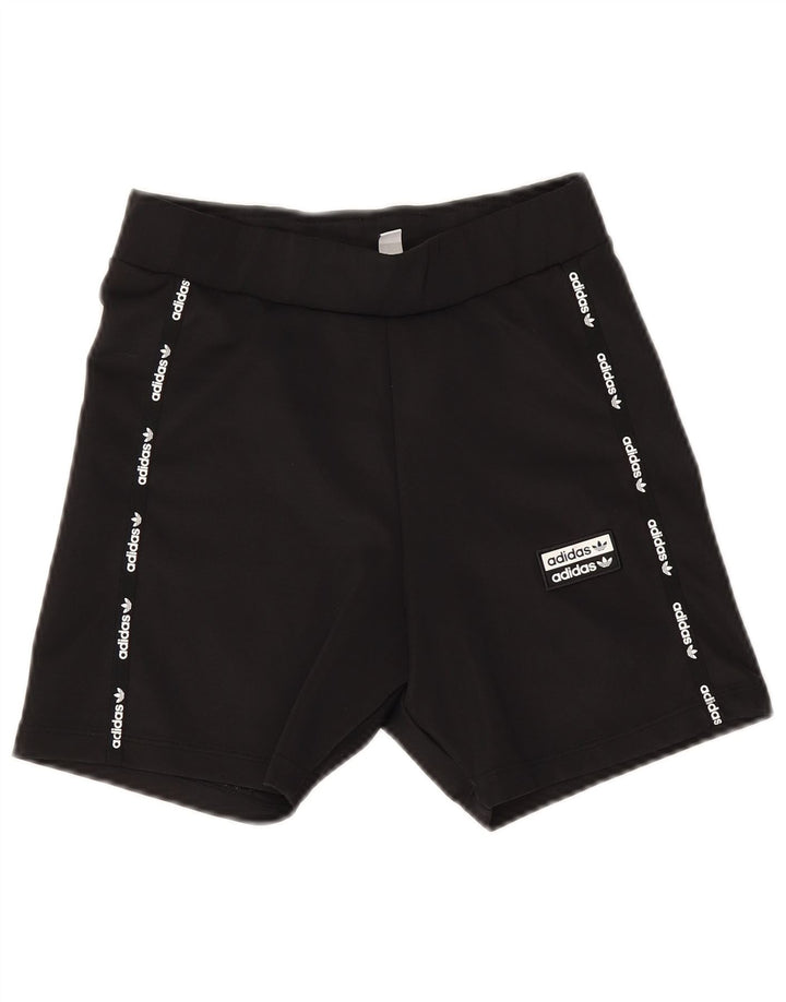 Adidas Graphic Sports Shorts til kvinder UK 10 Small Black Polyester