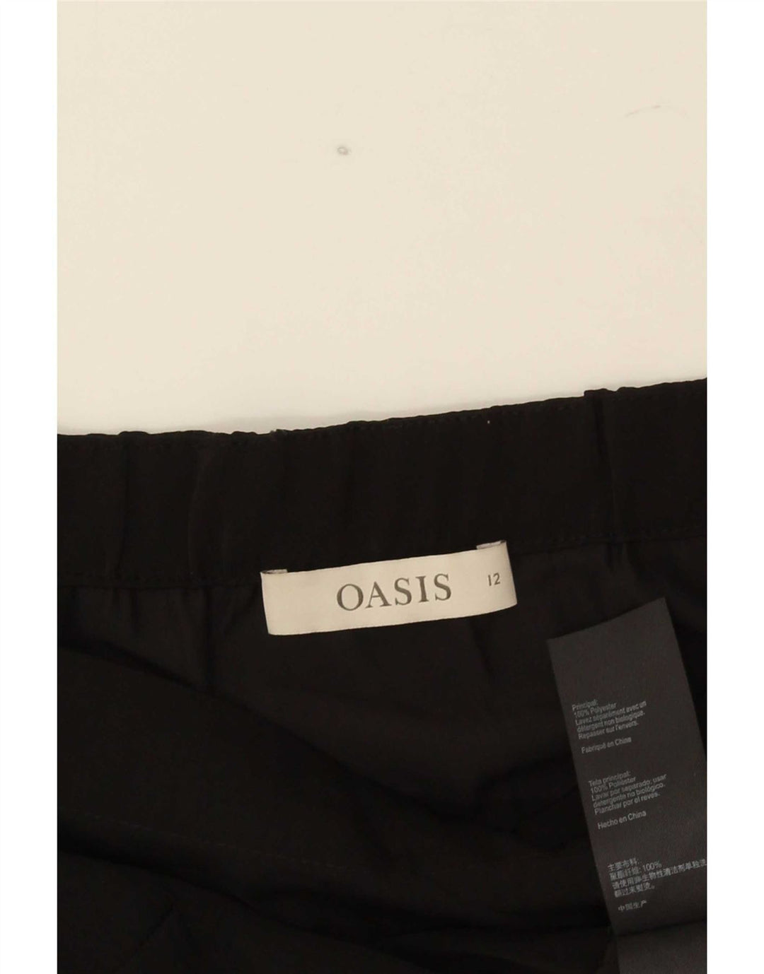 Oasis Dame 3/4 ærme off Shoulder Top UK 12 Medium Sort Polyester