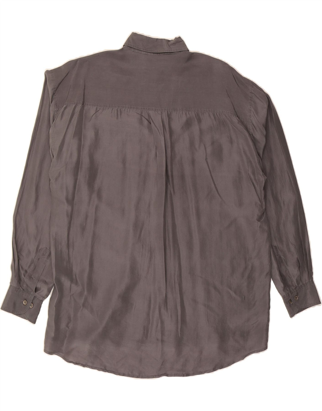 VINTAGE Mens Shirt Large Grey Vintage Vintage and Second-Hand Vintage from Messina Hembry 