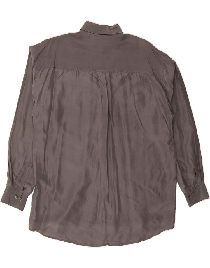 VINTAGE Mens Shirt Large Grey Vintage Vintage and Second-Hand Vintage from Messina Hembry 